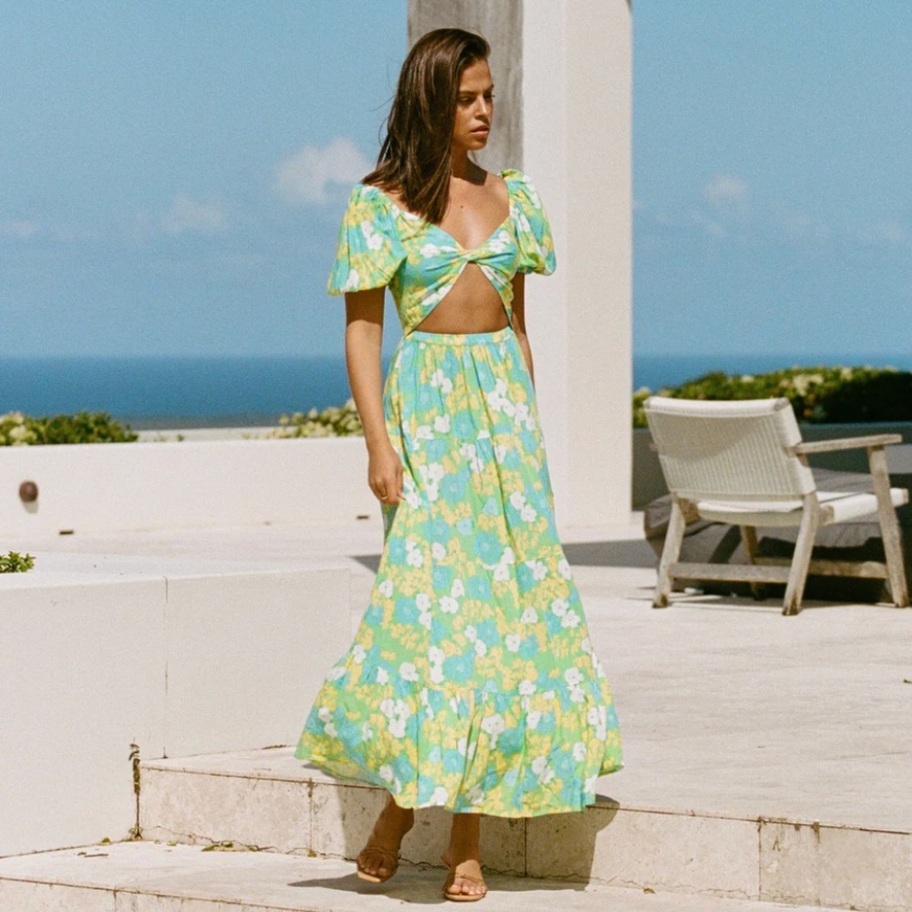 Sabo Skirt Belle Maxi Dress - Bryony Tropical in XS